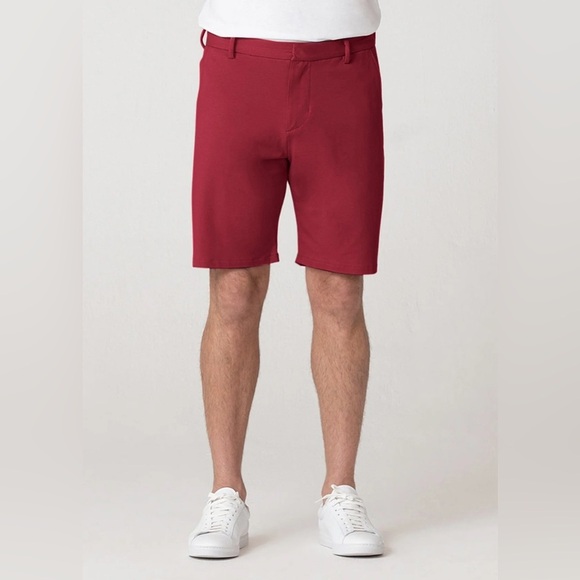 Swet Tailor Men's The Everyday Chino Short in red wine size 32 - Picture 1 of 2